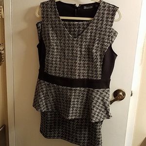 Peplum Top/Pencil Skirt XL 7th Ave
